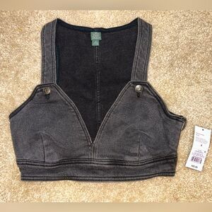 Gray Denim top womens size small